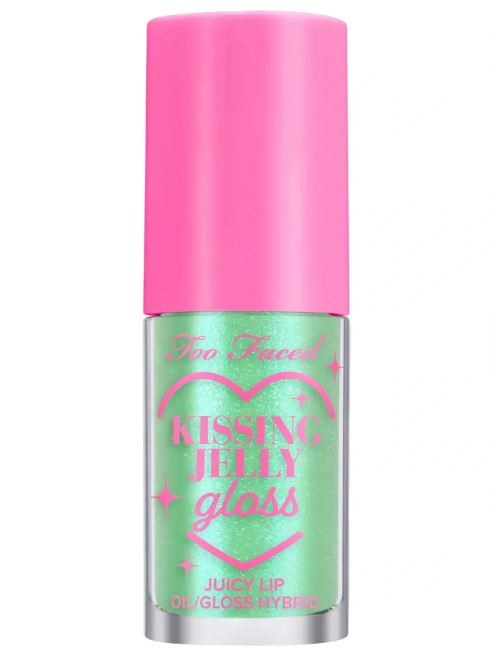Too Faced Green Apple Kissing Jelly Gloss Juicy Lip Oil/Lip Gloss Hybrid